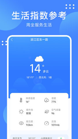 最美天气通app 1.0.1 安卓版 1