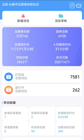 志愿服务管理端APP软件 1.0.1  1