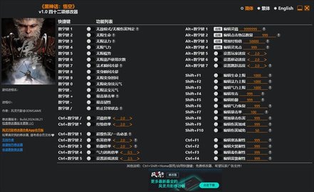 黑神话悟空修改器 1.0 最新版 1