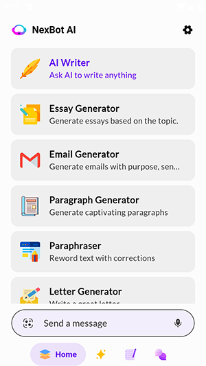 NexBot AIAPP2025最新版下载免费版-NexBot AI写作APP安卓下载中文版v1.8.1